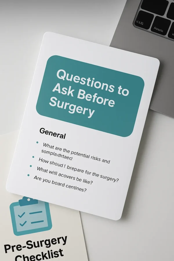 Digital Resource: Questions to Ask Before Surgery